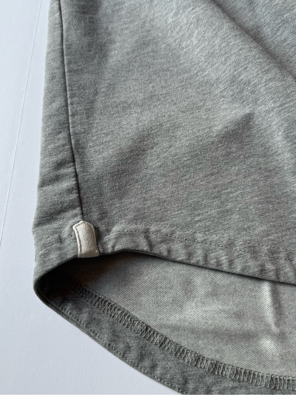 BYLT Basics Drop-Cut: LUX Hooded Henley Heather Grey XL - Picture 7 of 9
